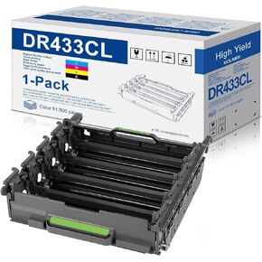 DR433CL Drum Unit DR-433CL Replacement for Brother DR 433CL use with HL-L8260CDW HL-L8360CDW/CDWT HL-L9310CDW MFC-L8610CDW MFC-L8690CDW MFC-L8900CDW MFC-L9570CDW Printer, DR 433CL 1 Pack, Not Toner