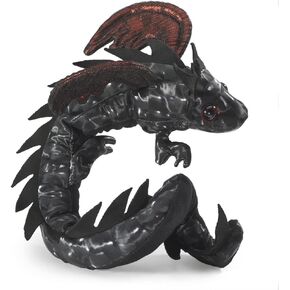 Folkmanis Dragon Wristlet Finger Puppet Black; Red-brown, 1 EA