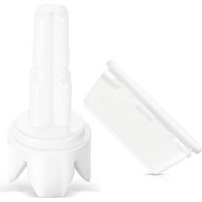 Marsui 2 Pieces Replacement Parts Compatible with Baby Brezza FRP0046 Compatible with Formula Pro Advanced Shaft with Rubber Blade 1 Set