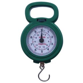 Fishing Hanging Scale, Mechanical Kitchen, Fish Scales, Multi-Purpose Portable Hand Held Weight(22 Lbs / 10Kg)-Red