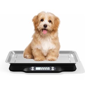 Helsevesen Pet Scale(30kg/2g; 66lb/0.1oz), Digital Portion Control Scale, Compact Shipping Scale，Digital Postal Scale, Compact Bench Scale