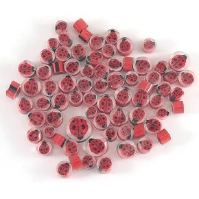 Ladybug Murrine 23101-96 Millefiori COE 96 Glacial Art Glass