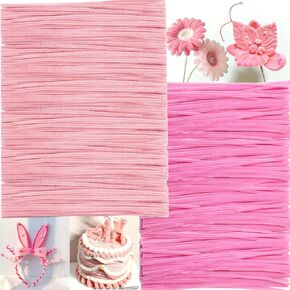 BVMGTT Pink Pipe Cleaners (200 Pack) - 2 Color Assortment, Extra Durable & Bendable, Bulk for Crafts | DIY Flowers, Valentine’s Gifts, Party Decorations | for Kids, Teachers, Crafters