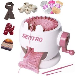 SENTRO Knitting Machine, 22 Needle Knitting Machines, Smart Circular Crochet Machine, Circular Knitting Machine, hat loom machine, knitting machines for adults, Sock Loom, Socks,Hat,Scarf,glove