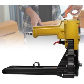 Industrial Box Sealing Staple Gun, Pneumatic Handheld Carton Packing Tool, for 15mm-18mm/22mm Nails (15to18mm)