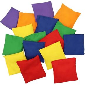 20 PCS أكياس حبوب نايلون ملونة لقذفها للأطفال والأسرة المرحات في الهواء الطلق