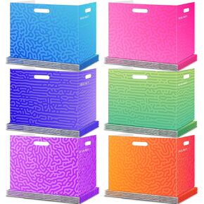 30 Pack Plastic Desk Dividers for Students, Durable Waterproof Testing Dividers Bulk Easy to Clean Trifold Privacy Folder Boards for Classroom School Office Study Supplies (Gradient Swirl) in Saudi Arabia