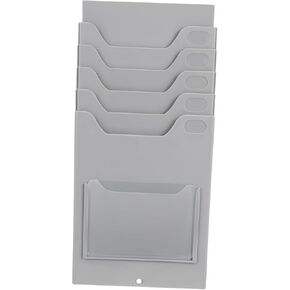 Homoyoyo Warehouse Material Card Rack Card Pocket Holder Attendance Cards Organizer Wall Job Employee Time Rack Business Card Organizer Pockets Clock Card Rack Dividers Plastic Light