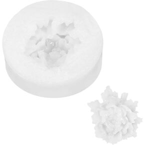PATIKIL Flower Silicone Moulds, 3D Blooming Floral Chocolate Fondant Mould for DIY Casting Resin Candle Soap Handmade Making Cake Decorating Crafts (White, 4.5x1.2cm)