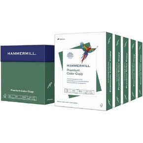 Hammermill 8.5-inch x 11-inch Premium Color Copy Paper, 28 lbs., 100 Brightness, 2500 Sheet/Carton (102450)