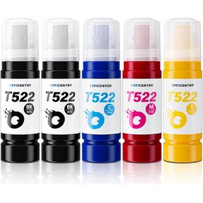 522 Ink Refill Bottles for EcoTank ET-2720 ET-2800 ET-2803 ET-2840 ET-2400 ET-4700 ET-4800 ET-4810 Printer (Not Sublimation Ink)