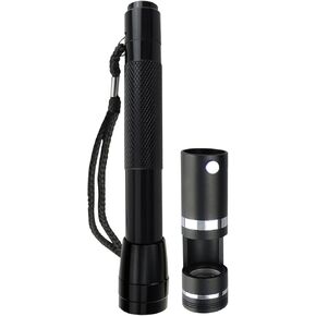 TEKCOPLUS Professional 10x 18mm Darkfield LED Loupe Polariscope Handheld Gem Tester with Flashlight for Jewelers, Gemologists & Gemstone Strain Detection AC Powered Optical Tool