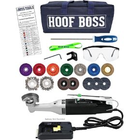 Hoof Boss - Trim-It-All Mobile Hoof Trimmer Set - Battery Powered – Requires 20 Volt Battery Not Included