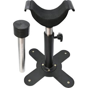 Heavy Duty Adjustable Metal Hoof Farrier Stand with Durable Rubber Cradle & Post PVC Grip Rubber Hoof Stand Farrier Horse Shoe Care Veterinary Tools VT-172