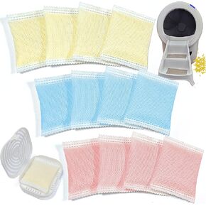 12 Pack Odor Remover Refills Compatible with Whisker OdorTrap Pod, Cat Toilet Odor Eliminates Deodorant for Litter-Robot and Traditional Litter Boxes (4* Jasmine + 4* Rose + 4* Lemon)
