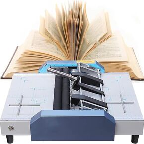 Automatic Book Binding Stapler Stitch,A3 Size Pamphlet Stapler Paper Folding Machine 2 in 1,A Variety of Binding and Folding Methods for Printing Factories and Schools