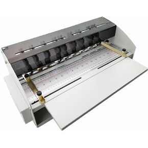 Electric Creasing Machine,18" 460mm Multifunction Paper Folding Machine with Scale Ruler, Precise Positioning, Adjustable Indentation Width for Cards, Photos, Invitations, Menus, Envelopes