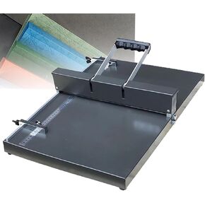 Manual Creasing Machine, Paper Folding Machine with Positioning Ruler and Adjustable Block, Precise Positioning and 0.8mm Indentation Depth for Office, Booklets, Photo Papers, Greeting Cards