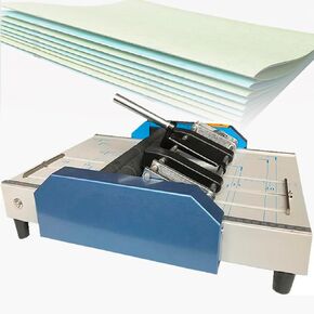 Electric Paper Book Stapler Creaser,Automatic Folder Creasing Machine,Adjustable Spacing for Printing Factories and Schools