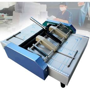 Electric Paper Book Stapler Creaser,Saddle Stitch Flat-Clinch Automatic Binding Machine for Printing Factories and Schools