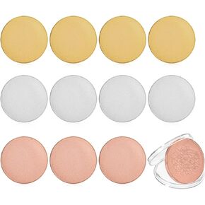 12 Blank 40Mm Challenge with Threaded Edges for Custom Engraving, DIY Crafts, and Personalized Gifts