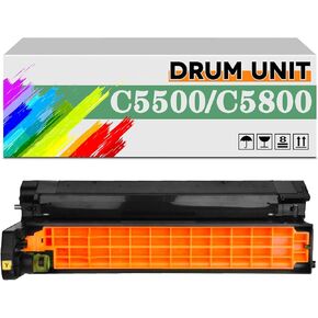 Compatible 43381704 43381703 43381702 43381701 Imaging Drum Kit Use for OKI C5500n C5800Ldn Printers,High Print 20,000 Pages Black*1