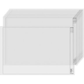 Gilprop 10 Sheets Paper Architectural Vellum Paper 24 "× 36" صياغة صفائح تتبع Vellum Tracing Ract White شفافة.