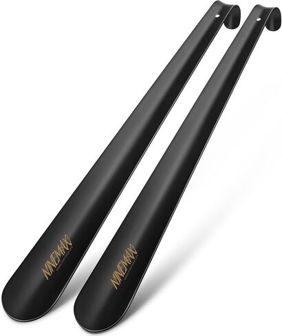 NINEMAX Shoe Horn Long Handle for Seniors,16.5" Long Shoehorn Metal for Men Women,Stainless Steel Shoe Horns with Hook Handle in Kuwait
