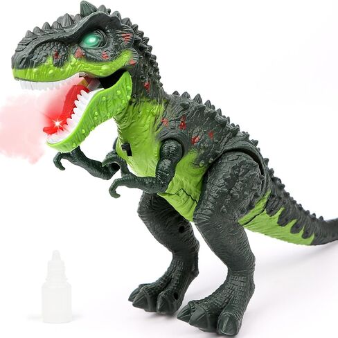 ألعاب الديناصورات الكهربائية للأطفال-Tyrannosaurus الصغيرة مع ذيل قابلة للانفصال لهب وأصوات واقعية ، أفضل هدايا دينو للبنين والبنات 3-5 5-7 in Kuwait