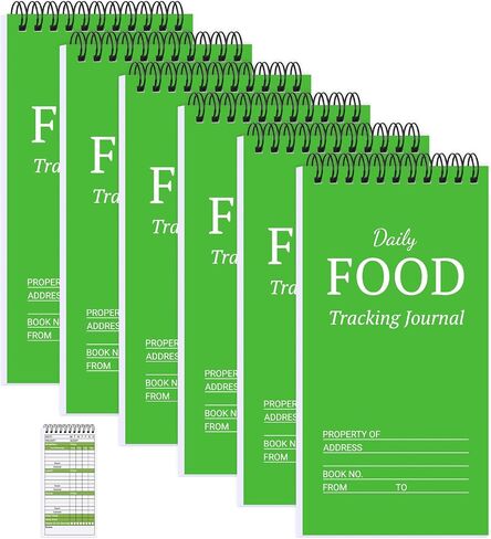 3 Pack 4X8 Inch Food Journal Bulk, Daily Food Tracker Log Notepad, Food Diary Journal for Weight Loss, Calorie Tracker Journal for Women, Men (Each pad 70 Sheets in Saudi Arabia