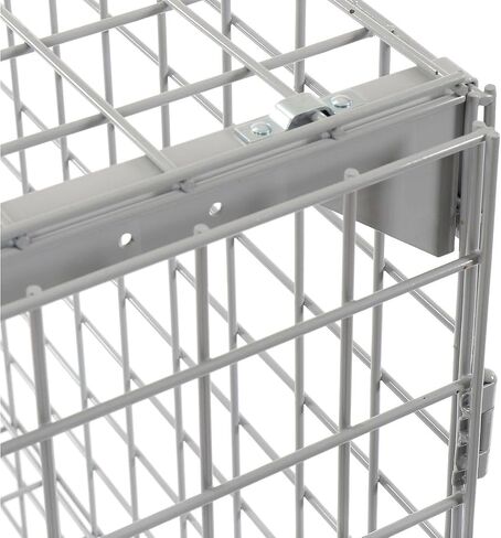 Global Industrial Commercial 1-Tier 2 Door Wire Mesh Security Locker, 36" W x 24" D x 36" H, Gray, Unassembled, Industrial Wide-Span Security Cage, Bulk Storage Locker in Kuwait