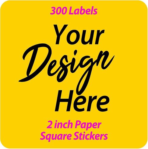 300 pcs Premium Custom Stickers Paper 2 inch Round Uncoated - Personalized Stickers for Businesses with Logo and Name. Birthday and Wedding Favors. Baby Pets Label Product Boxes in Saudi Arabia