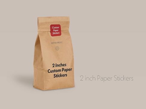 300 pcs Premium Custom Stickers Paper 2 inch Round Uncoated - Personalized Stickers for Businesses with Logo and Name. Birthday and Wedding Favors. Baby Pets Label Product Boxes in Saudi Arabia