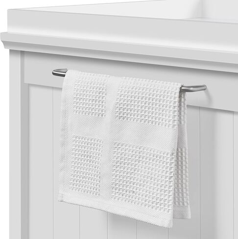 Yaheetech Cat Litter Box Enclosure, Hidden Litter Box Furniture with Side Towel Bar, Wooden Cat Washroom, Storage Cabinet, Indoor Pet House, Side Table Nightstand, White in Kuwait