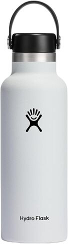 زجاجة مياه قياسية من الفولاذ المقاوم للصدأ من Hydro Flask مع غطاء مرن وعزل فراغ مزدوج الجدار in Kuwait