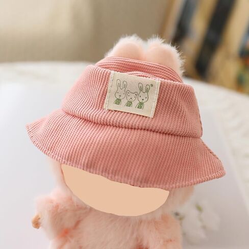 Clothes for Labubu Doll,Clothes for Dolls Accessories,Crocheta Sweater and Pleated Skirt 5 Pieces Set Doll Clothes Compatible with Labubu 15cm&17cm Doll,Doll Clothing Set Replacement (Pink) in Saudi Arabia