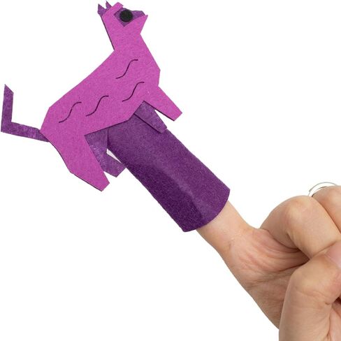 Felt Color Brown Bear Finger Puppets, 9pcs Feeling Sorting Red Bird, Yellow Duck, Green Frog, White Dog, Goldfish, Purple Cat, Blue Horse, Black Sheep Finger Puppets for Kids Classroom Activities in Saudi Arabia