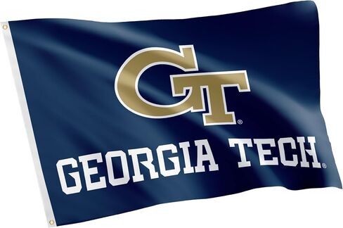 Desert Cactus Georgia Tech Flag Yellow Jackets GT Institute of Technology Flags Banners 100% Polyester Indoor Outdoor 3x5 Flag (Style Y) in Saudi Arabia