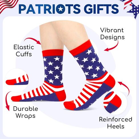 هدايا HAPPYPOP Patriots للرجال والنساء - هدايا العلم الأمريكي، هدايا التاريخ، جوارب نحن الشعب، جوارب وطنية، جوارب علم أمريكا، جوارب الوطنيين، جوارب الولايات المتحدة الأمريكية in Kuwait