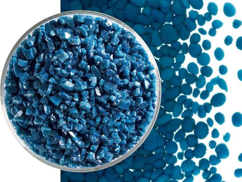 Steel Blue Glass Frit Coarse Bullseye COE 90 Fusible- 2 Ounces in Kuwait