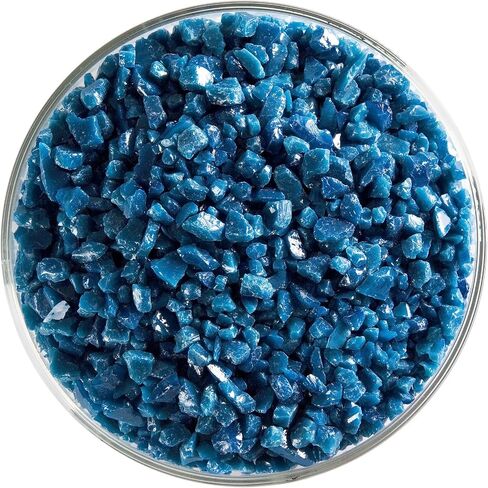 Steel Blue Glass Frit Coarse Bullseye COE 90 Fusible- 2 Ounces in Kuwait