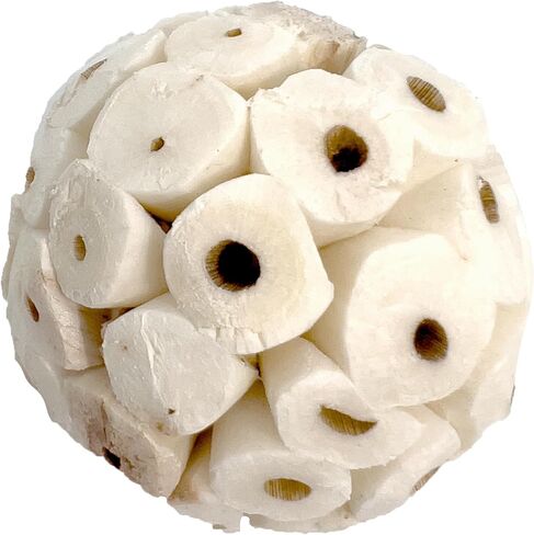 5124 MINI SOLA BALLS PK18 - SOLA SOLA SOLA WOOD BIRD TOYS ، كرات قابلة للمضغ صغيرة الحجم ، والوزن الخفيف ، والمنقار والقدمين ، لذيذ لطيور الحيوانات الأليفة الصغيرة الحجم in Kuwait