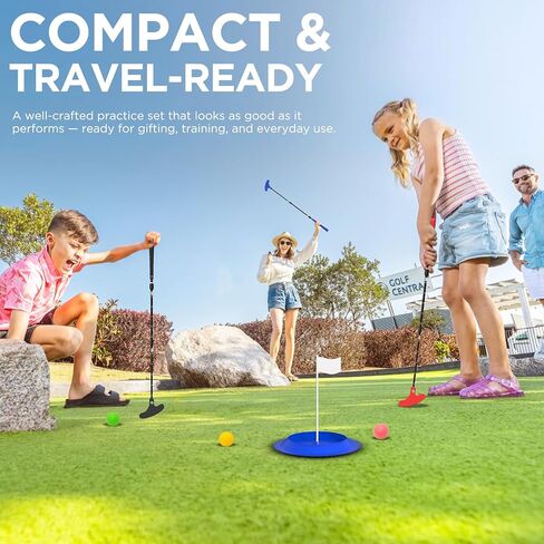 KINGTOP Adjustable Golf Putters for Men and Women, Right and Left Handed Two-Way Golf Putter Club for Kids | Teens | Adults, Putting Training Combo Pack with Putting Cup and Practice Foam Balls in Kuwait