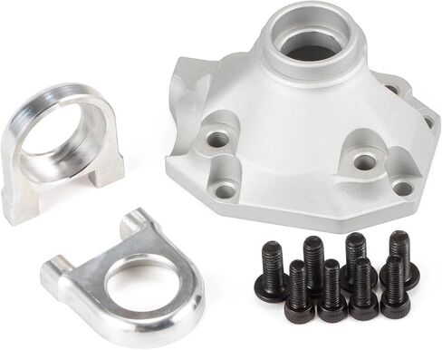 Aluminum Front Rear Diff Cover Bearing Retainers Third Member Set for Vanquish F10 Portal/Straight Axle H10 Optic Upgrade (Rear Diff Cover BK) in Kuwait