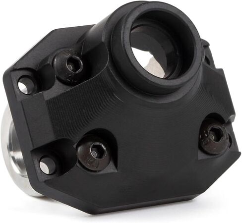 Aluminum Front Rear Diff Cover Bearing Retainers Third Member Set for Vanquish F10 Portal/Straight Axle H10 Optic Upgrade (Rear Diff Cover BK) in Kuwait