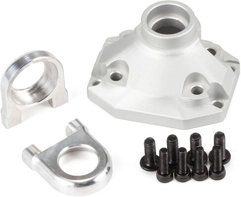 Aluminum Front Rear Diff Cover Bearing Retainers Third Member Set for Vanquish F10 Portal/Straight Axle H10 Optic Upgrade (Rear Diff Cover BK) in Kuwait