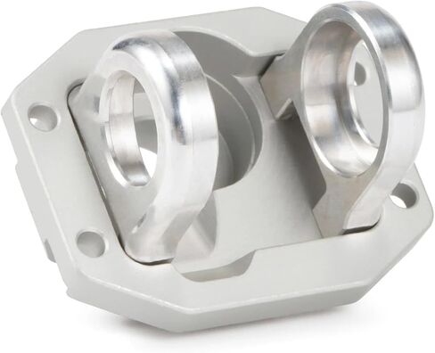Aluminum Front Rear Diff Cover Bearing Retainers Third Member Set for Vanquish F10 Portal/Straight Axle H10 Optic Upgrade (Rear Diff Cover BK) in Kuwait