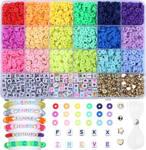 Xiannvxi 1260pcs head beads kit for stired switcle 18color 6mm ملونة لؤلؤة kandi kands kit for jews in Kuwait