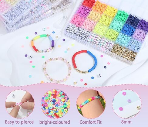 Xiannvxi 1260pcs head beads kit for stired switcle 18color 6mm ملونة لؤلؤة kandi kands kit for jews in Kuwait