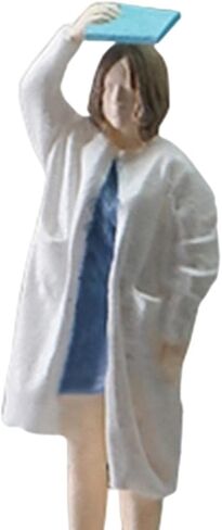 1/32 Doctor Figures 1:32 Doctor Figurine Simulation Figurines 1/32 Scale Miniature Model Figures for DIY Projects Miniature Scenes, Blue Male in Kuwait